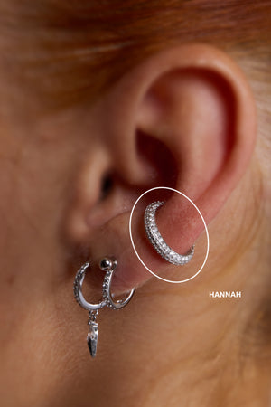 Earcuff Hannah silver