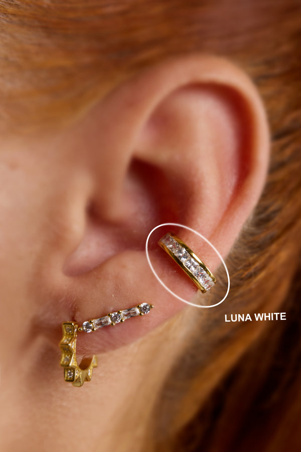 Earcuff Luna white gold