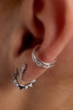 Earcuff Luna white silver