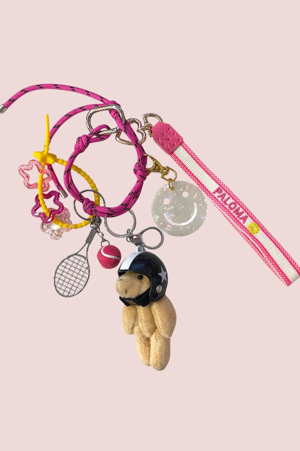 grigri de sac fuchsia bear