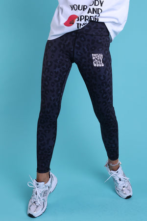 Legging grey leopard