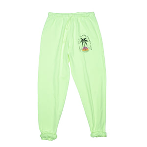 crew pant beach club neon yellow